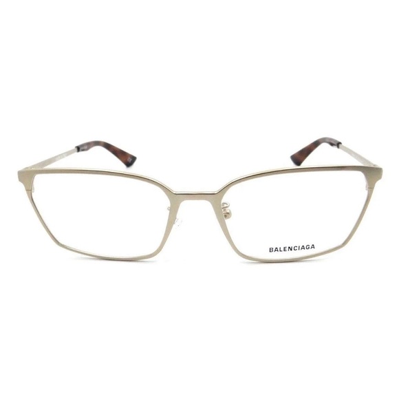 BALENCIAGA MATTE SILVER OPTICAL EYEGLASSES BB0085O - Picture 4 of 6